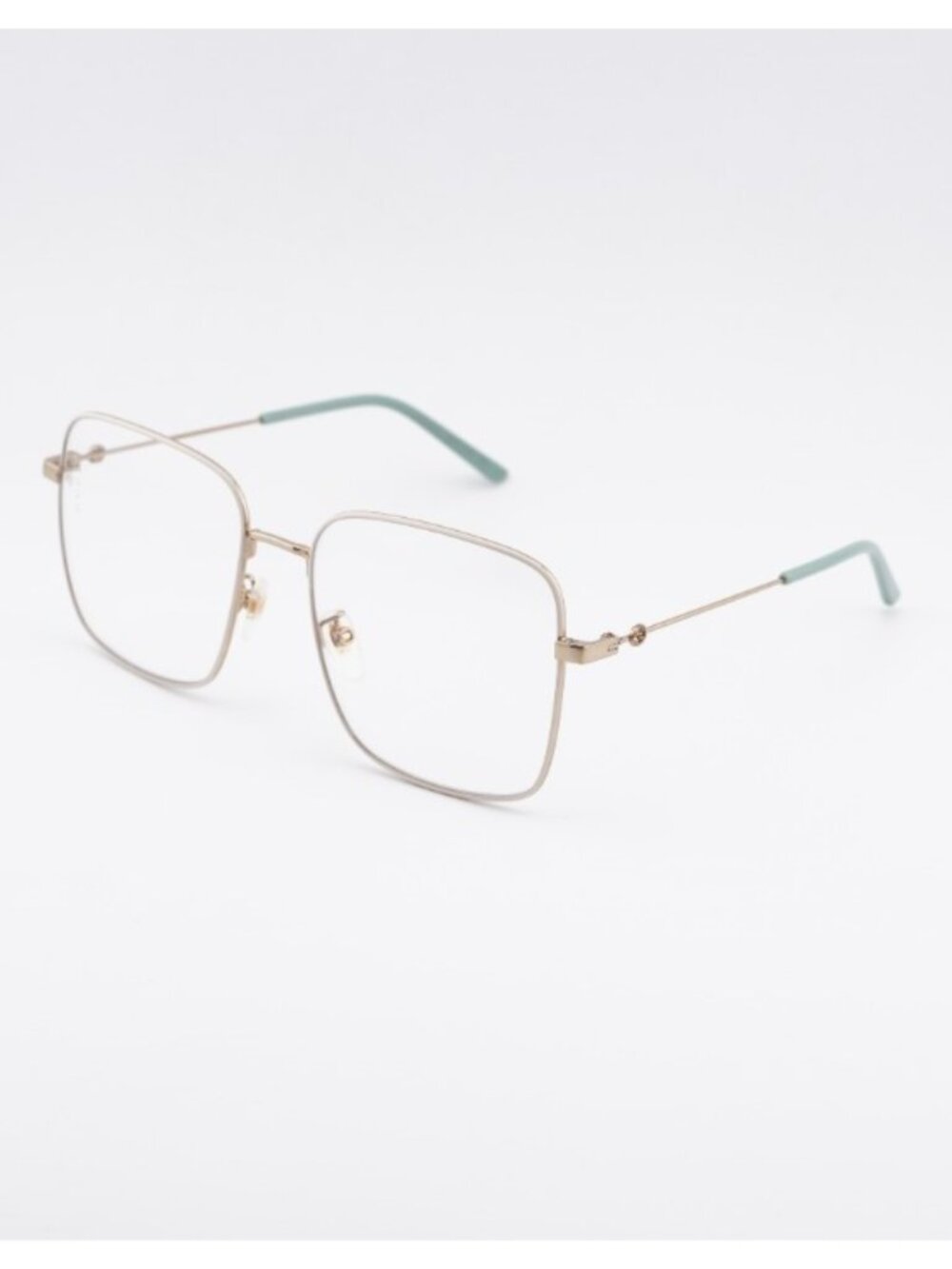 Gucci GG0445O 004 Eyeglasses Gold 56mm Square Frame